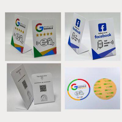 NFC13.56mhz NTAG 213social Media Booth RestaurantGoogle Evaluation Display Board