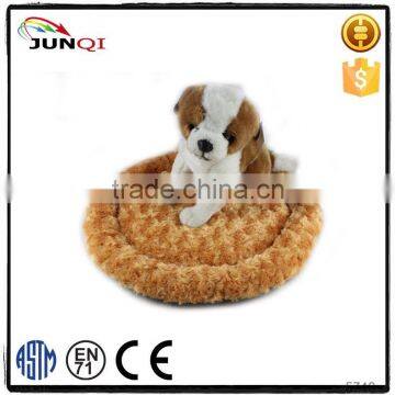 bed dog print fleece fabric