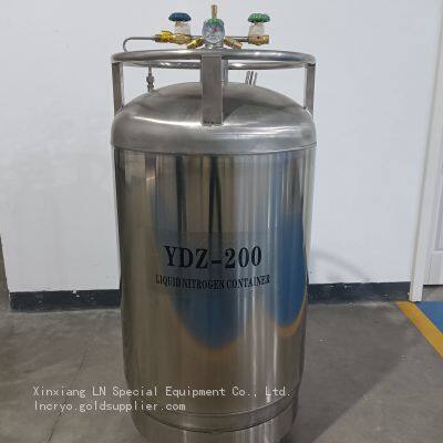 Нержавеющая стальная самонагнетаемая жидкокислородная емкость Ydz-200L