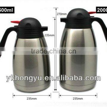 1.0L/1.2L/1.5L double wall stainless steel vacuum jug,insulated water jug