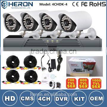 Cheap H.264 4CH DVR NVR CCTV Kit Combo DIY Wireless CCTV Camera System Quality Choice photo-5