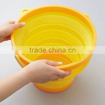 Portable Space Saver Outdoor New Collapsible Silicon Round Water Bucket Container photo-5