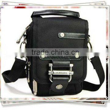 Waterproof Mens Shoulder Bag Patchwork Fabric