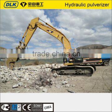excavator hydraulic shear, crusher and pulverizer for building demolition