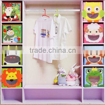 Cartoon Animal Multifunction Non Woven Fabric Organizer Box Storage Bins photo-3