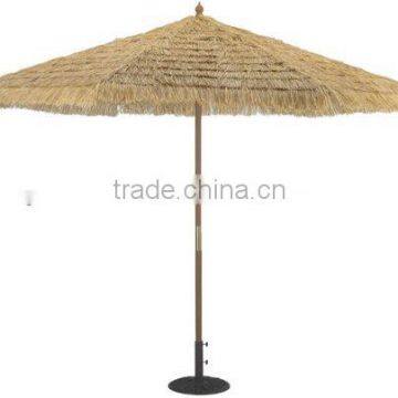 straw beach umbrella