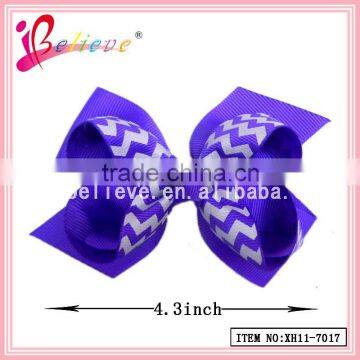 Kids hair accessories hair bow clip wholesale ribbon bow hair jewelry