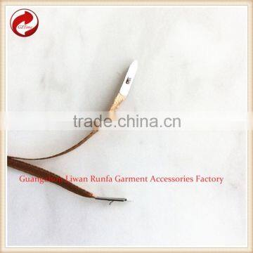 High-quality Metal Aluminum Clothing Custom Silk Ribbon Seal Tag photo-4