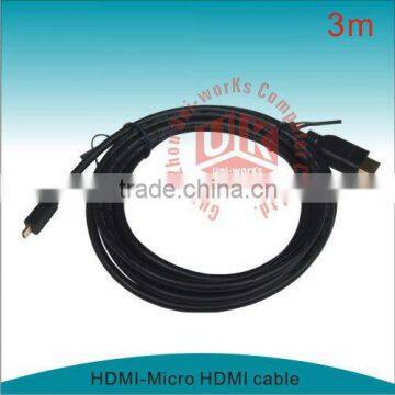 3m d type V1.3/1.4 Micro hdmi cable