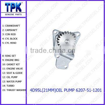 4D95L (21MM) OIL PUMP 6207-51-1201