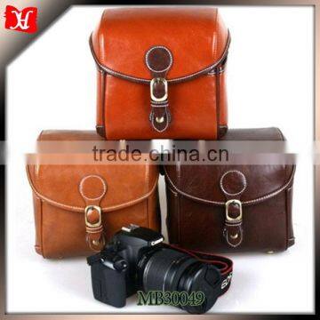 New design professional leather dslr camera bag DSLR SLR Digital Sling Camera Case Shoulder Bag