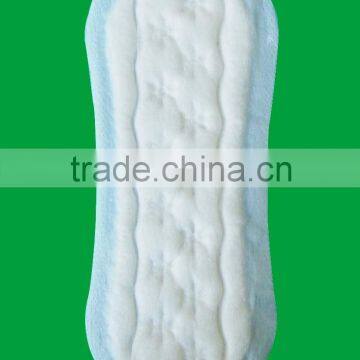 155mm sanitary panty liner with cotton surface