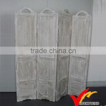 Shabby chic carving folding screen