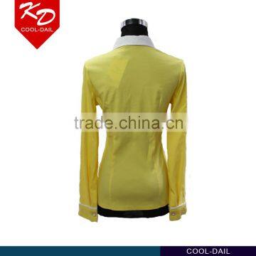 Wholesale Fashion Shirts for Women Long Sleeve Blouses White Collar Girls Shirts With Flower photo-3