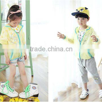 fashion children sun-protective blouse clothing long sleeves children blouse OEM service