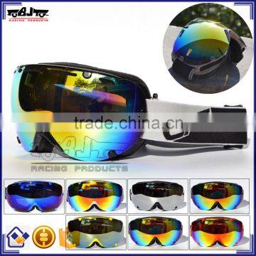 BJ-MG-017A Special Design Custom Popular Reflective Lens Glasses Snowmobile Goggles