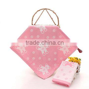 Children Square Cotton Three Layers Gauze Face Towel photo-5