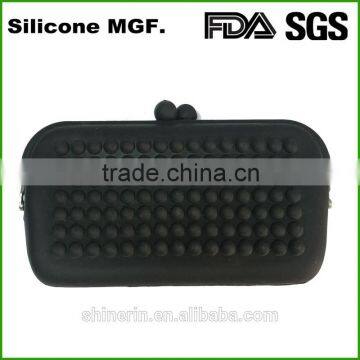 Promotion cosmetic case multi use travel silicone phone wallet bags