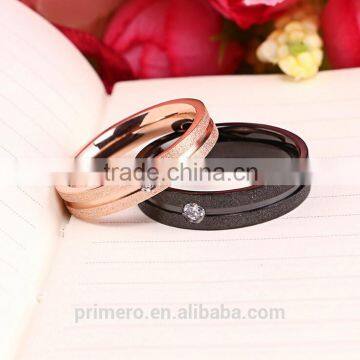 Fashion Wedding Bands For Women Men Matte Finished 316L Stainless Steel Rings For Couple Jewelry photo-2