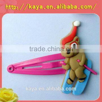 Hot sale kids favorite fashion pvc hair clip for hair accessory gifts