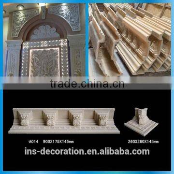 Artificial sandstone crown moulding