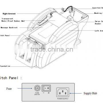 Commercial Furniture General Use and Synthetic Leather Material Salon Shampoo Chair Bed photo-5
