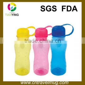 hard plastic sports water bottles with lid