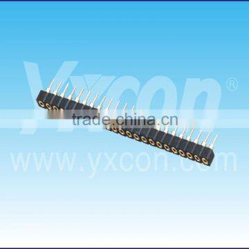 Dongguan Yxcon 2.00mm pitch single layer single row straight high quality round female header connector