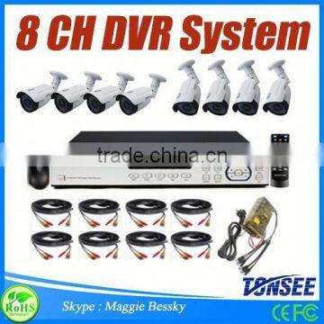 Bessky new product 8 channel DIY Kit,ip66 outdoor cctv dome camera housing,Cctv Camera Case