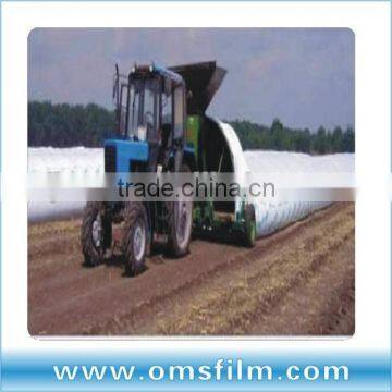 Large silage bags for grain storage system