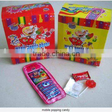 Mobile popping candy with tattoo