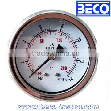 YTN-60D DRY Vibration proof Pressure gauge back mount