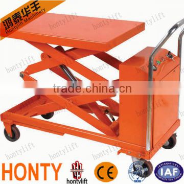 Hot sell Movable Manual or Electric Motor scissor lift trolley price