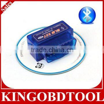 2014 Hot Sales professional MINI ELM327 Bluetooth OBD2 latest version V2.1 bluetooth with best price