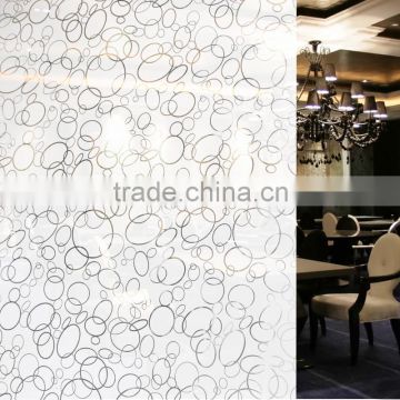 Decorative frosted glass security window film