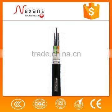 Factory Supplied Aerial Armored Fiber Optical Cable GYXTC8S