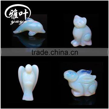 Bulk Wholesale Synthetic Opal Stones Gemstone Animal Opal Figurines