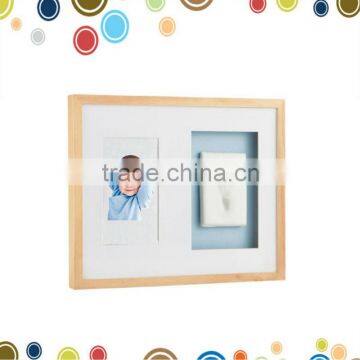 Best selling baby natural clay footprint kit with wall photo frame                        
                                                Quality Choice