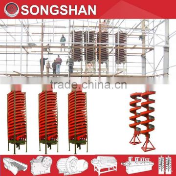 Tungsten spiral chute for gold/tin/iron