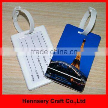 Fashion four color free golf bag tag printing