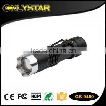 zoom hunting powerful flashlight torch, high power tactical flashlight, long distance strong light torch