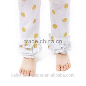 Persnickety Remake Fall Kid Clothes Polka Gold Dot 2pcs Childrens Boutique Clothing 2016 photo-5