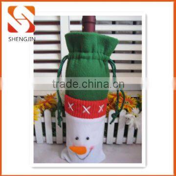 SJ-L6104 christmas snowman wine bottle cover decorating gift bags