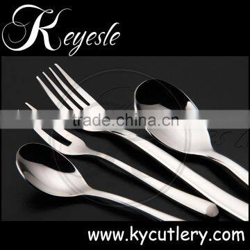 bent handle child spoon, restaurant cutlery set, spork