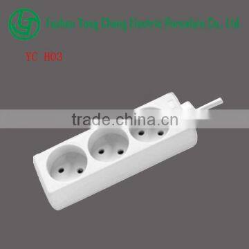 Holland Standard 3 ways extension cord socket without swith