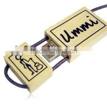 Free Logo Real Capacity Bulk Wood USB Flash Drive