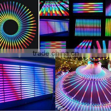 high quality 6/8/16 pixel dmx rgb led digital tube