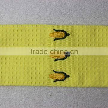 Custom Solid Colorful Waffle Tea Towels 100% Cotton 2016 With Embroidery photo-3