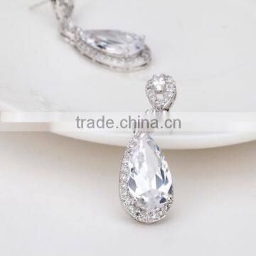 AAA Cubic Zircon Water Drop Earrings for Wedding Party Women's Fashion Jewelry Earrings photo-3