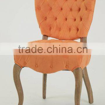 Classic New design button Fabric side chair/ Wedding chair/Coffee chair (CH-273-OAK )